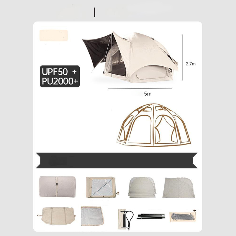 خيمة PVC كروية بطبقة مزدوجة